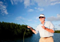 Image 1 - Sandy realized that fly fishing was not widely known in the region, and needing an outlet to stay active and engaged, he started a fly-fishing school in 1989. 